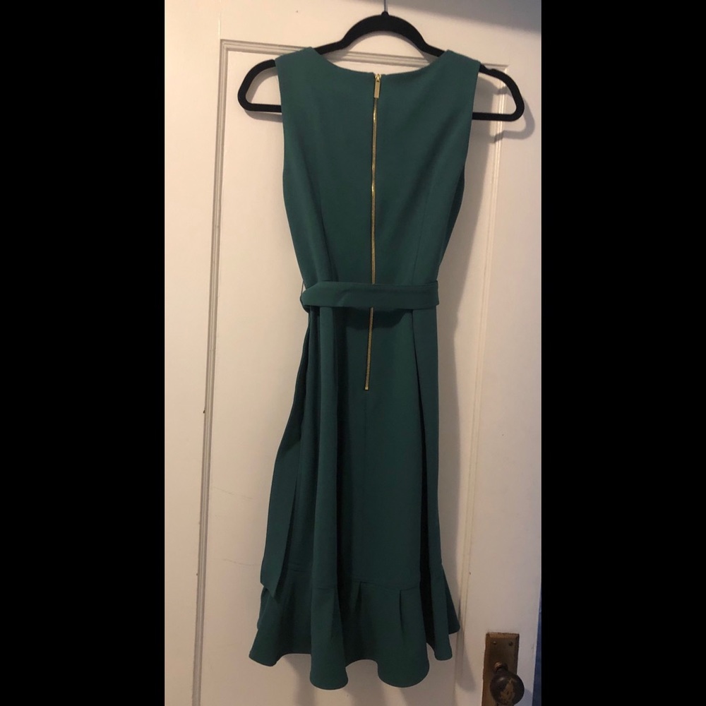 NWT Calvin Klein turquoise sleeveless dress - Picture 2 of 4